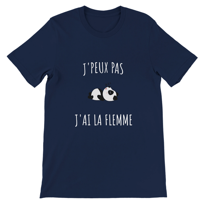 T-shirt "j'peux pas, j'ai la flemme" - MoodElle