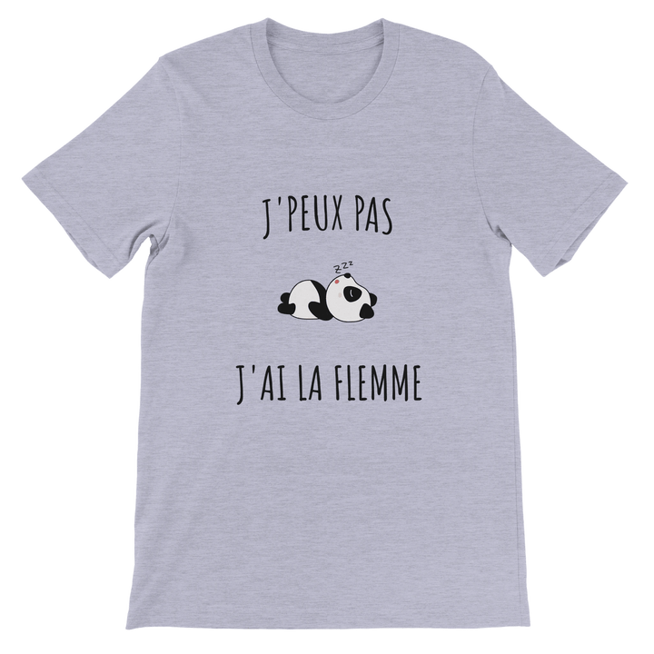 T-shirt "j'peux pas, j'ai la flemme" - MoodElle