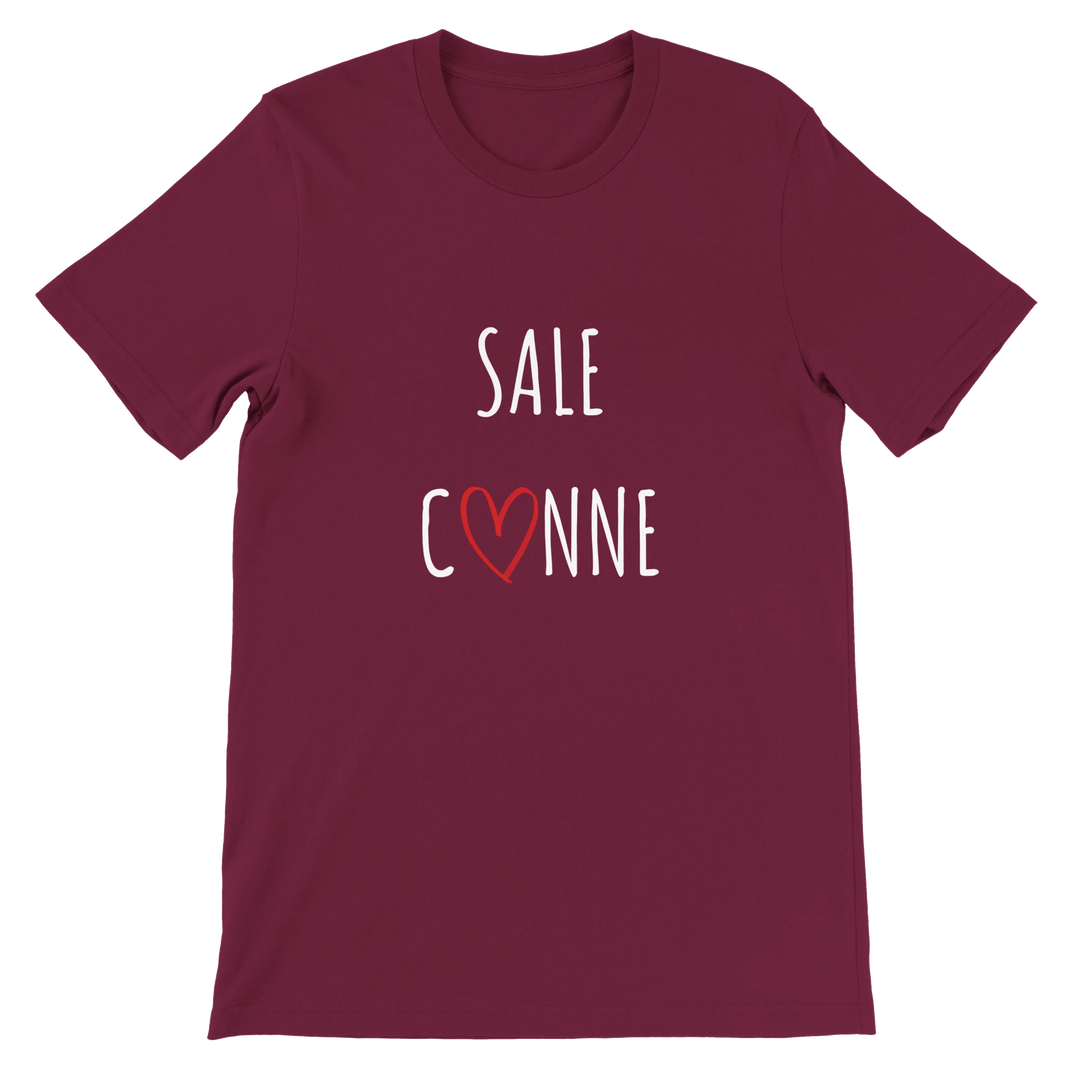 T-shirt "Sale C3nne" - coeur rouge - MoodElle