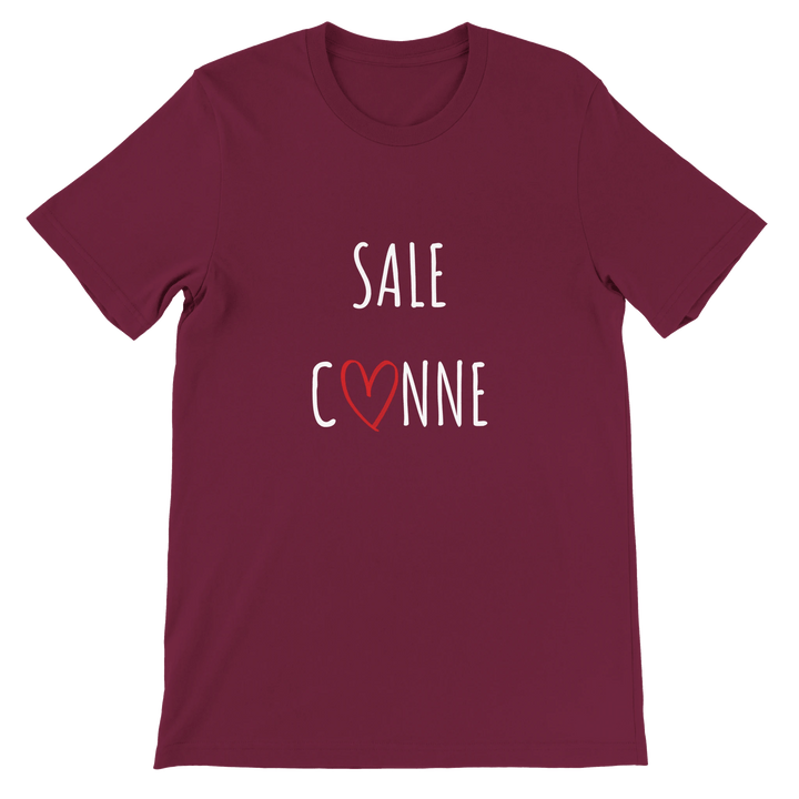 T-shirt "Sale C3nne" - coeur rouge - MoodElle