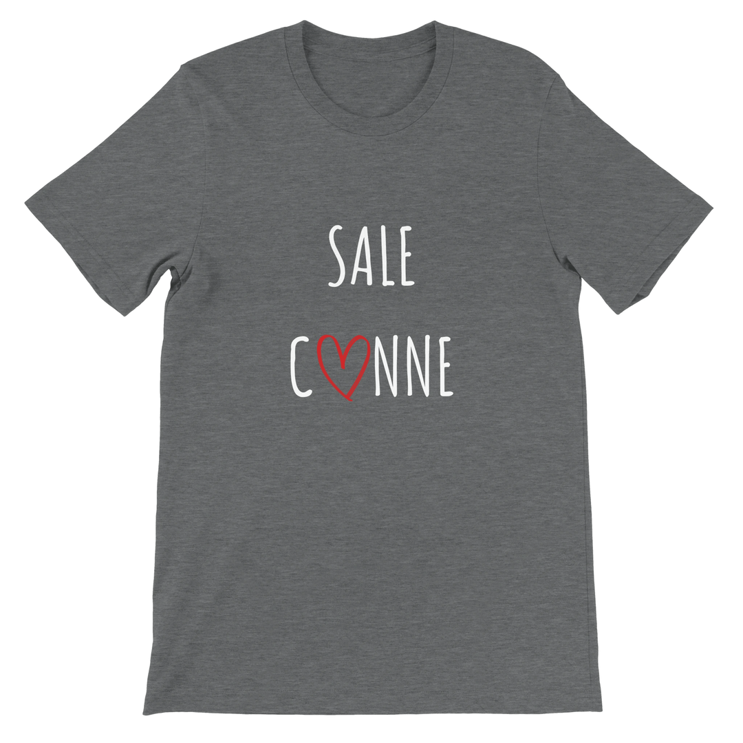T-shirt "Sale C3nne" - coeur rouge - MoodElle