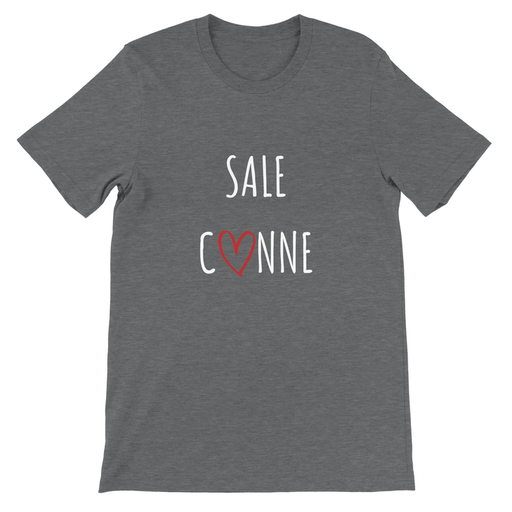 T-shirt "Sale C3nne" - coeur rouge - MoodElle