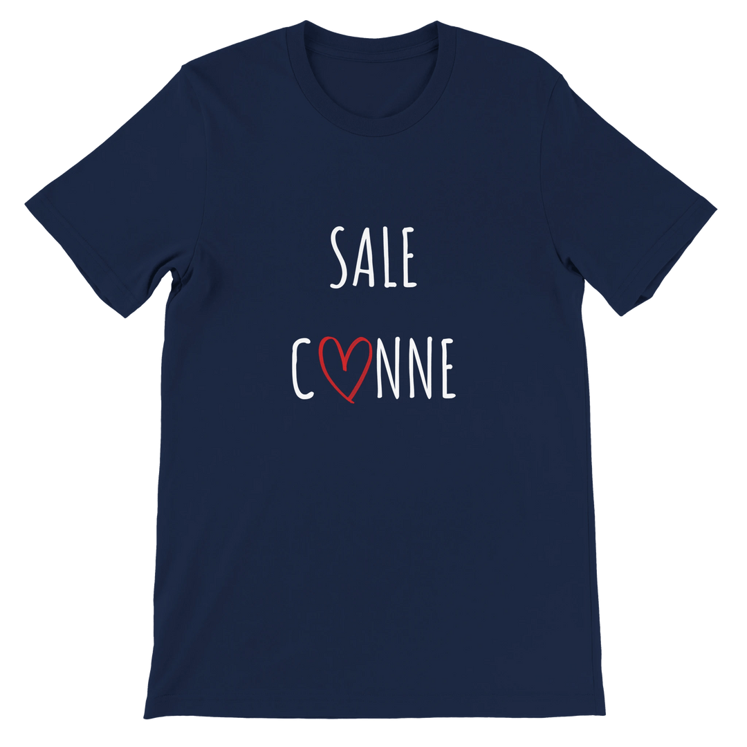 T-shirt "Sale C3nne" - coeur rouge - MoodElle