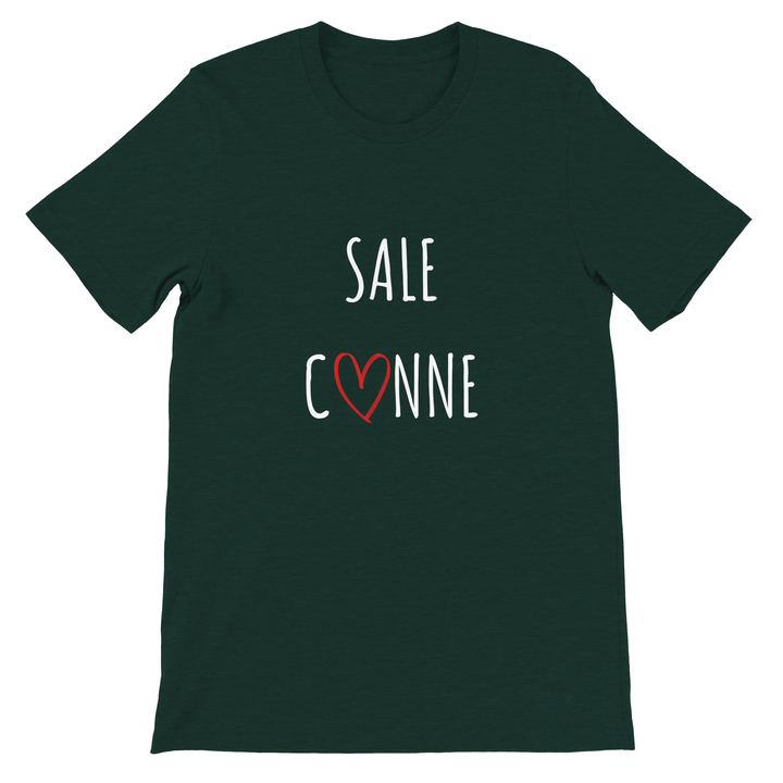 T-shirt "Sale C3nne" - coeur rouge - MoodElle