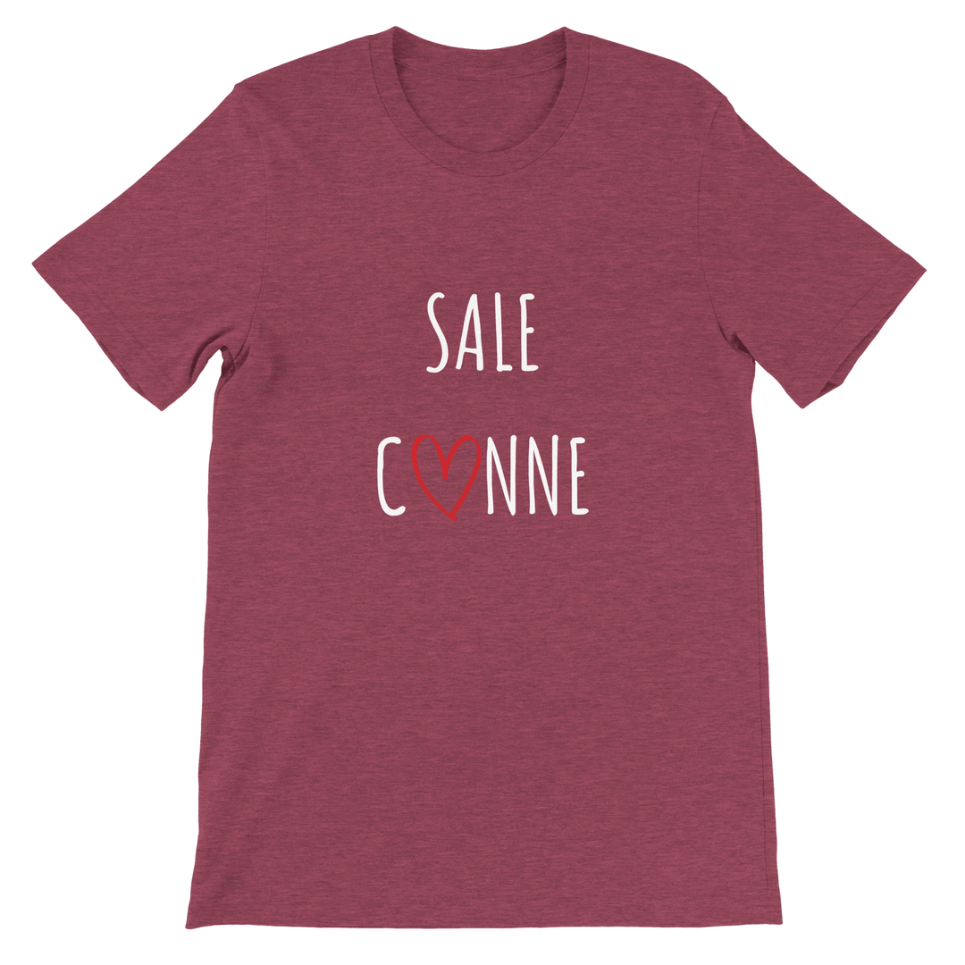T-shirt "Sale C3nne" - coeur rouge - MoodElle