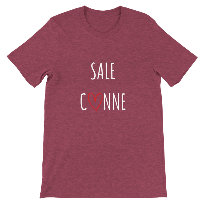 T-shirt "Sale C3nne" - coeur rouge - MoodElle