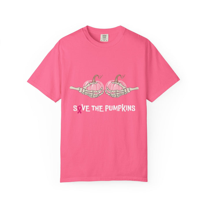 T-shirt Save The Pumpkins – Octobre Rose Humour & Solidarité - MoodElle