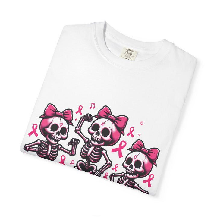T-shirt squelettes roses sur citrouilles – édition spéciale Octobre Rose & Halloween - MoodElle