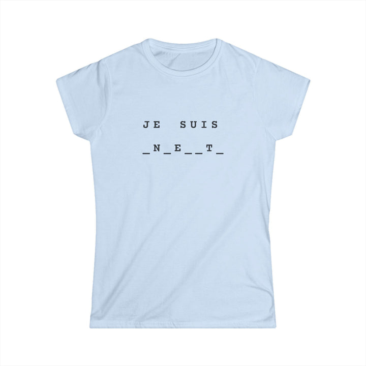 T-shirt texte à trous — "Je suis enceinte" — Idée annonce grossesse originale & drôle - MoodElle