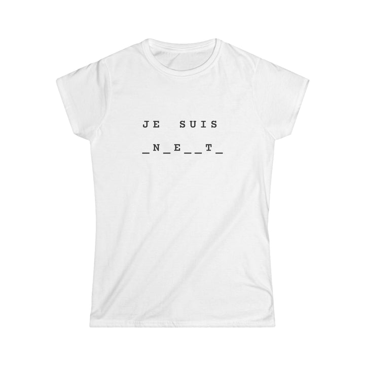 T-shirt texte à trous — "Je suis enceinte" — Idée annonce grossesse originale & drôle - MoodElle