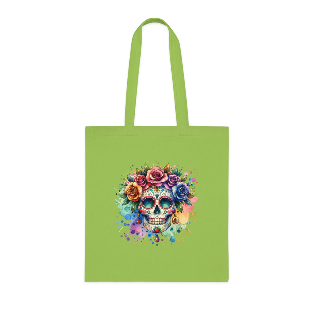 Tote Bag Crâne Fleuri Coloré – Sac Dia de los Muertos Original - MoodElle