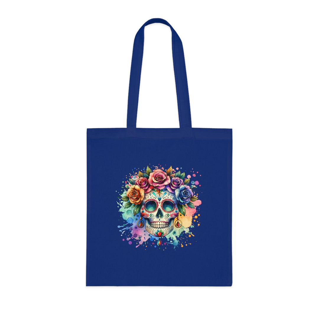 Tote Bag Crâne Fleuri Coloré – Sac Dia de los Muertos Original - MoodElle