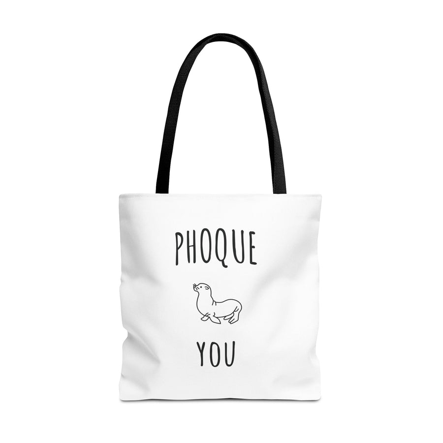Tote Bag "Phoque You" – Design Minimaliste – Sac Cabas drôle Original en Coton - MoodElle