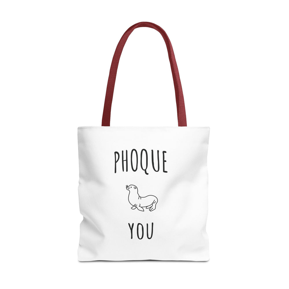Tote Bag "Phoque You" – Design Minimaliste – Sac Cabas drôle Original en Coton - MoodElle