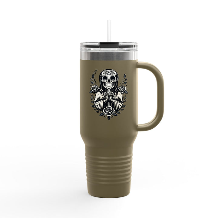 Travel Cup "Dia de Los Muertos ” – Mug isotherme avec paille réutilisable - MoodElle