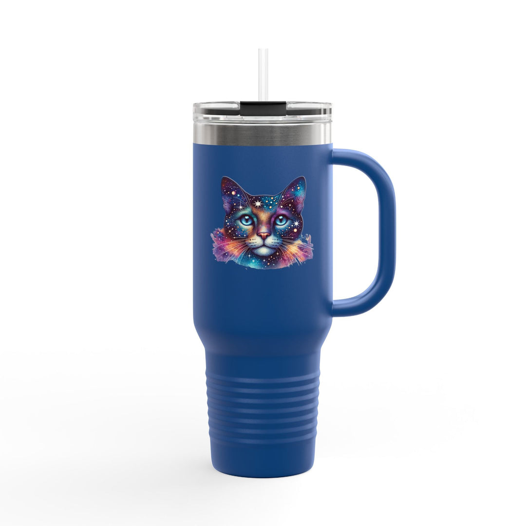 Travel Cup "Space Cat” – Mug isotherme avec paille réutilisable - MoodElle