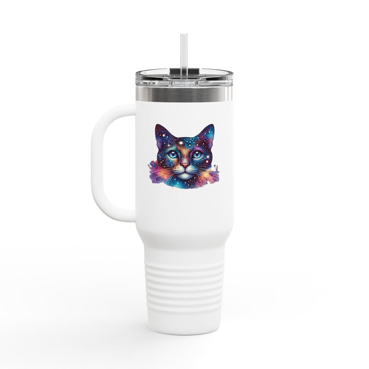 Travel Cup "Space Cat” – Mug isotherme avec paille réutilisable - MoodElle