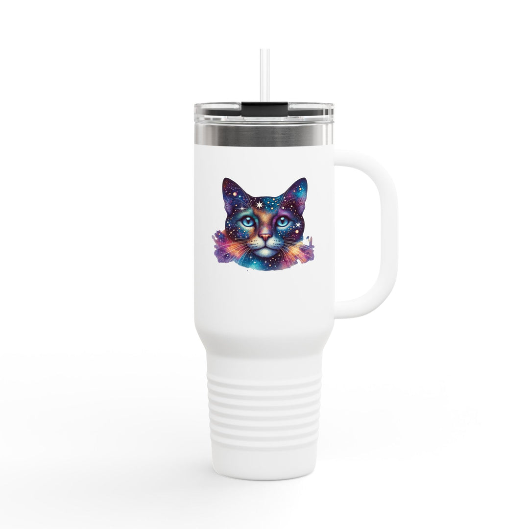 Travel Cup "Space Cat” – Mug isotherme avec paille réutilisable - MoodElle