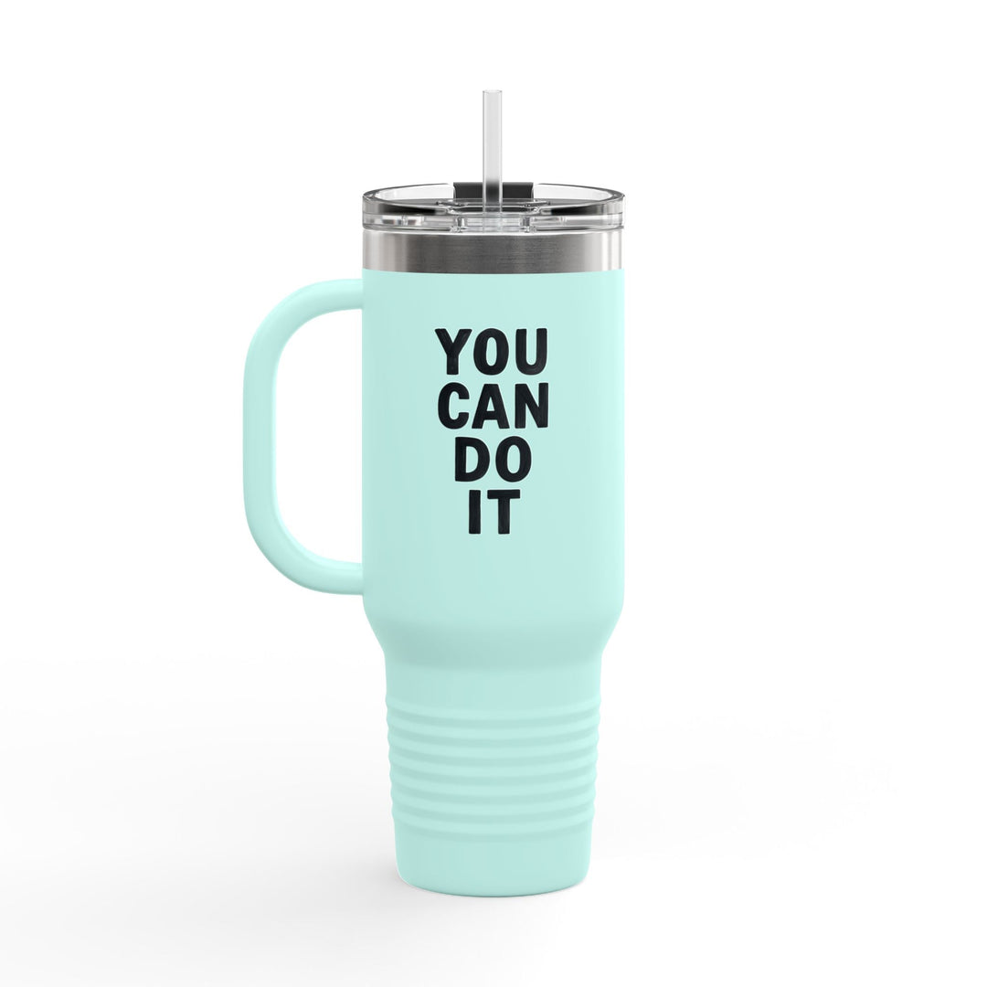 Travel Cup "You can do it ” – Mug isotherme avec paille réutilisable - MoodElle