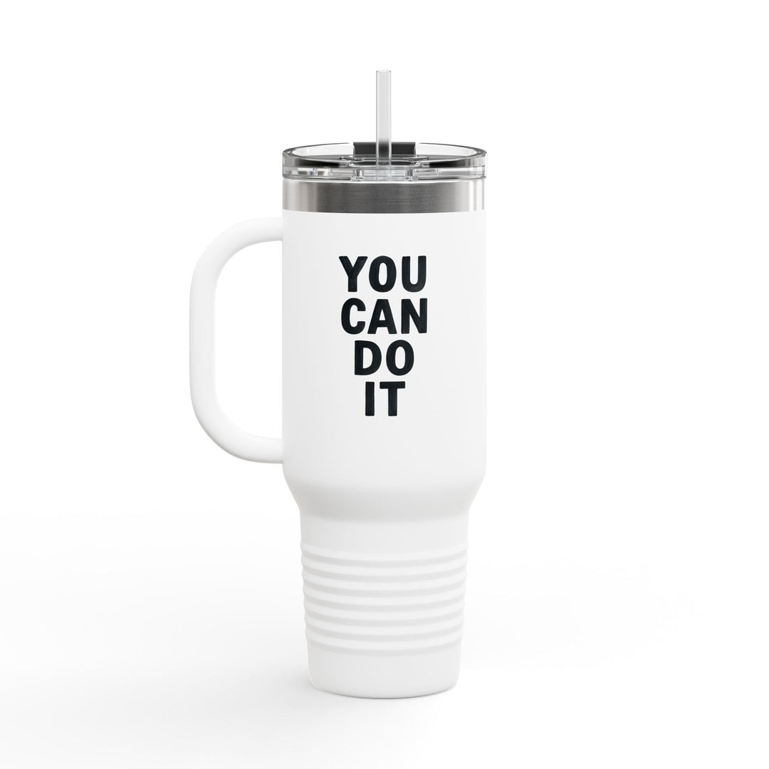 Travel Cup "You can do it ” – Mug isotherme avec paille réutilisable - MoodElle