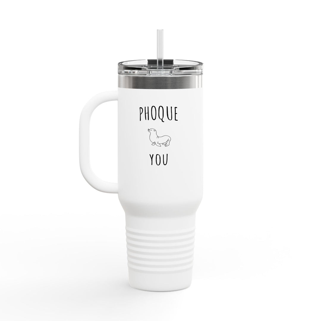 Tumbler "Phoque You" – Gourde Thermique Humour Minimaliste – Mug de Voyage Original et Réutilisable - MoodElle