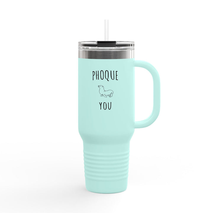 Tumbler "Phoque You" – Gourde Thermique Humour Minimaliste – Mug de Voyage Original et Réutilisable - MoodElle